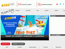 Tablet Screenshot of kissfm.fr