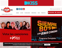 Tablet Screenshot of kissfm.es